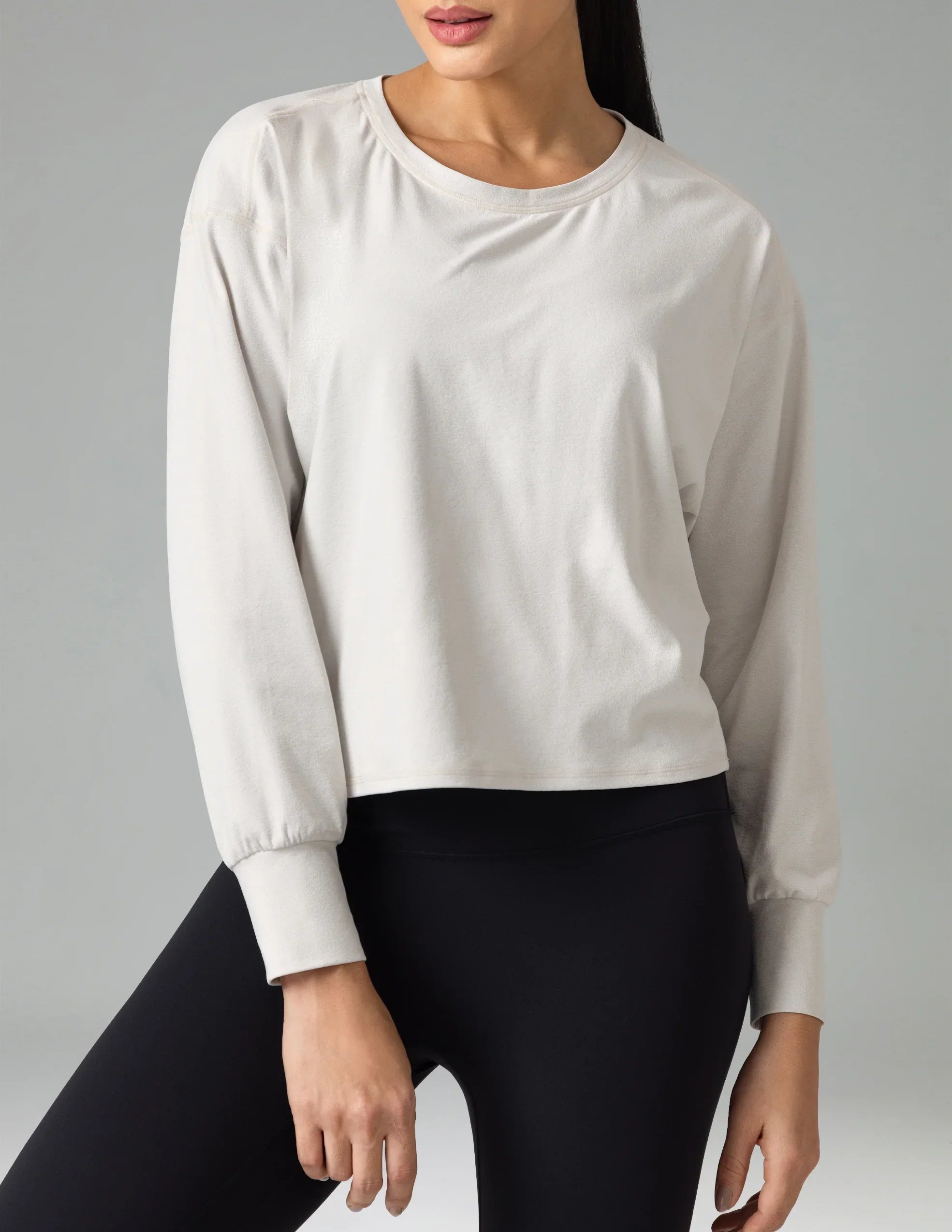 Oversized Langarm Oberteil
