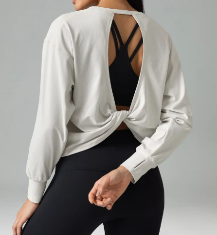 Oversized Langarm Oberteil